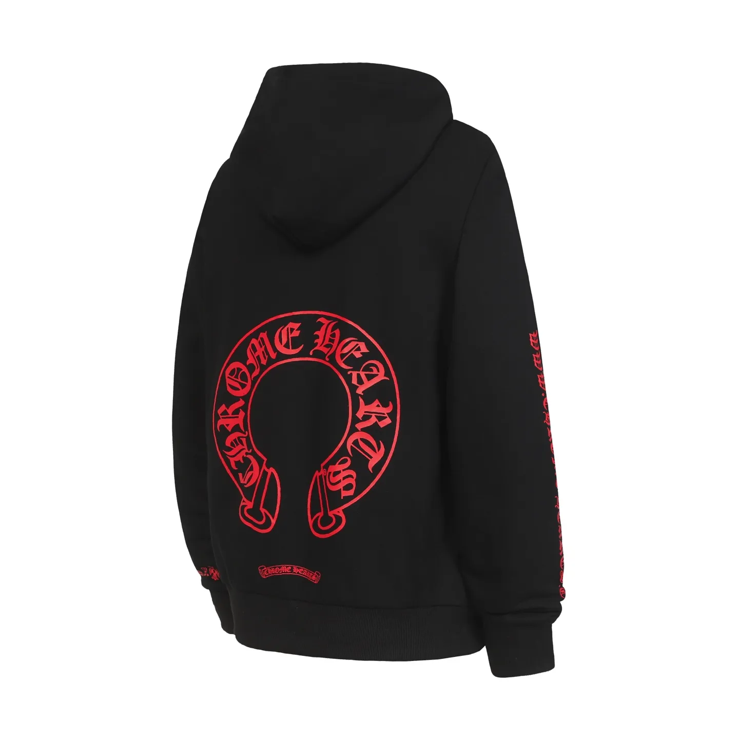 P240 Cross-border model, please do not place an order if you are pursuing quality - Chrome Hearts/Chrome Hearts Horseshoe Sanskrit printed hooded sweatshirt - High weight, high density and high quality. The wool is soft, delicate and skin-friendly. Soft and silky to the touch. Excellent warmth and skin-friendly properties. - Custom-woven and custom-dyed. No color difference. No matter the fabric or workmanship details, it is better than the ordinary version on the market. - Hardware and zipper accessories are all customized. Full of details - Color: black - Size: S M L XL